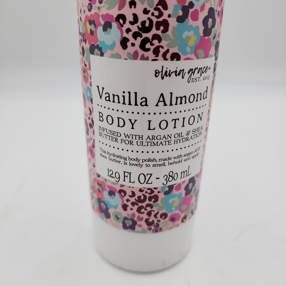 New Olivia Grace Vanilla Almond Body Lotion 12.9 oz Factory Sealed - Picture 2 of 4